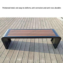 Panchina da terrazza panchina da esterno, Sede di svago del cortile quadrato di legno di plastica anticorrosiva del ferro battuto, Panchine dello stadio e panchine pubbliche, Adatto per prato, veran