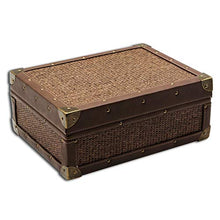 Guoda Umidificatore Sigari Humidor/Materiale Sigaro/umidità Costante/Doppio Strato/capacità Circa 50 Sigari/Dimensioni 29,5x22x12 Cm/Marrone
