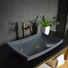 Sopra il bacino di arte Bacino di pietra europeo Lavabo quadrato di personalità Retro lavabo di marmo di personalità creativa Lavabi (colore : A)