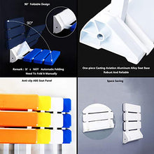 Sgabello Pieghevole per Doccia Sedile Doccia Ribaltabile Sgabelli Bagno (Bianco)