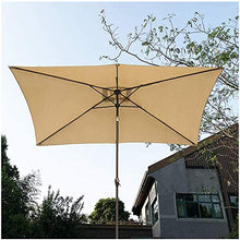 ZJDMF Terrazza Giardino Ombrellone Ombrellone da Balcone Anti-UV Rettangolare Inclinabile Tempo Libero Protezione Solare Antipioggia Dimensioni 2x3Mx2.4M / 6.56x9.8x7.87FT