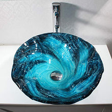 Washbasin Lavabo in Vetro temperato Creativo da Bagno lavabo Hotel Engineering sopra lavabo (47 x 16 cm)