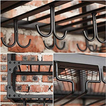 Great Coat Ganci, Wine Rack Rack Wine Bar Wall Hanging Hanging Wine Rack Wine Hanging Cup Holder 60x30x45cm cremagliera del Vino Rosso (Dimensioni: 100 * 30 * 45cm) Tieni la Grande Vita.