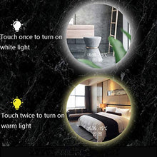 Specchio Tondo A Retroilluminazione LED, Specchio Antinebbia Intelligente Specchio da Bagno, Interruttore Doppio Tocco + Temperatura Temporale + Antiappannamento + Luce A Due Colori