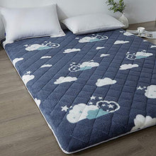 LXSHMF Giapponese Futon Materasso,Morbido Cashmere Spesso Tatami Materasso Quilting Pieghevole Materasso da Terra Dormire Pad Futon Pieghevole Morbido Respirabile Grigio 120x200cm(47x79inch)