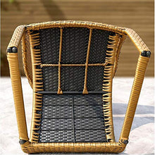 HLZY Tavolo in Vimini in Rattan mobili in Patio e Set Sedia, Arredamento per Esterni Rattan Garden Mobili Set di Vetro Tavolino da caffè Conversazione per Giardino all'aperto Piscina (Color : Brown)