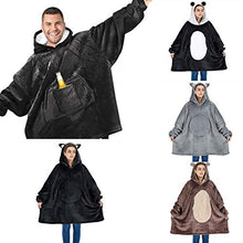 The Eskimo - Felpa a coperta con cappuccio, super morbida e calda - Coperte indossabili con felpa con cappuccio Sherpa oversize per adulti, bambini, donne e uomini