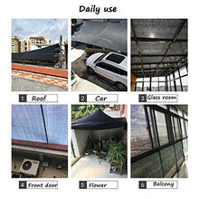 Rete ombreggiante Panno Ombreggiante Sole Nero A 6 Pin per Copertura di Piante, Ombra Reticolare Rete A Rete Solare 85% per Esterno Giardino con Balcone (Dimensioni : 4x12M)
