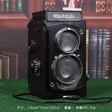 WANDOM Decorazione della Macchina Fotografica d'Epoca Decorazione della Finestra Ferro Art Clock Fotocamera Modello Retro Camera-CJ127232