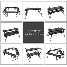 household items Tavolo da Barbecue da Esterno, Tavolo da Campeggio impiombato, Tavolo Pieghevole Portatile, Adatto per Uso Esterno all'aperto per Adulti