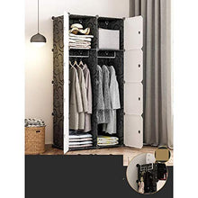 TWDYC Portable Armadio Guardaroba, Modular Storage organizzatore, di economia di Spazio Armadio, Deeper cubo con Hanging Asta