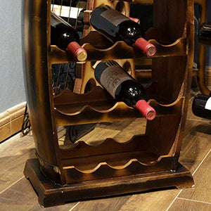 Botte di Vino in Legno Portabottiglie Portabottiglie in Legno Modellazione di Botte in Legno massello per casa di Famiglia Bancone Bar Hotel Ristorant