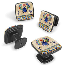 Scarabeo Egitto icone Pomelli per Porta Set di 4 Pomelli per Mobili Manopole per Cassetti Cucina Armadio Vetro