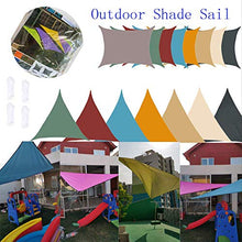 MTYQE Tenda da Sole Vela Blocco UV Impermeabile Giardino Esterno Patio Party Protezione Solare Tettoia Triangolare con Corda Gratuita