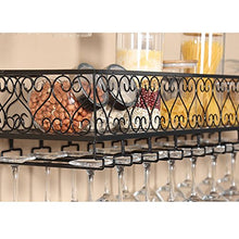 HTDZDX Appeso a Parete da Cucina Portabottiglie portabottiglie Appeso a Testa in Giù portabottiglie cremagliere Vino Creativo Nero (Size : 30 * 25cm)