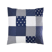 Copripiumino neonato ULLENBOOM ® 80x80, stelle blu (adatto anche a una copertina da carrozzina o un cuscino decorativo)
