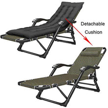 SHUAIIJUAN Sedia per il tempo libero domestico Sdraio da giardino pieghevole da giardino Sedia for Patio Campeggio Spiaggia |Folding Prato sedie a sdraio sedie a sdraio regolabili con cuscino