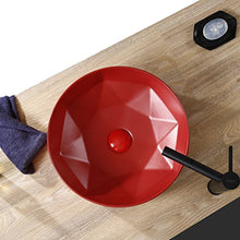 Nordic Simple Red Diamond Lavabo Lavabo da Bagno in Ceramica Lavabo Art Basin Lavabi
