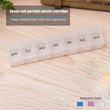 MXECO Contenitore per Pillola per Medicina settimanale da 7 Griglie Portatile Contenitore Portatile per Custodia per Tablet da Viaggio