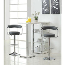 Vendideur Pro - Set di 2 sgabelli da bar con braccioli regolabili, girevoli a 360°, colore: grigio, per salotto, bancone e cucina