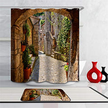 LIYAN Combinazione Bagno. Immagini Chiare E Colori Vivaci Rendono Il Tuo Bagno Pieno di Vita. Accessori da Bagno. La Strada per La Città. Piante Verdi.
