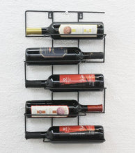 DanDiBo Scaffale Vino “Cinco” 53cm HX13615 Metallo Porta Bottiglie Supporto-Bottiglie Scaffale a Parete