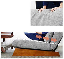 HongTeng Divani Lettino Pigro Extra Largo Divano Pigro Singolo Pieghevole for Sedia a rotelle Camera da Letto con pisolino for Letto Pieghevole Poltrona reclinabile 58 × 112 cm (Color : Light Gray)