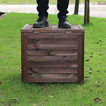 Armadietto da Esterno Per Mobili da Giardino Scatole piattaforma esterna di legno solido Locker Governo di immagazzinaggio del sedile di sicurezza for il giardino Balcone Aisle protezione solare