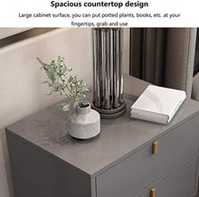 File cabinets Comodino tavolino Comodino for Camera da Letto Comodino con Maniglia cassetti e Anteriore Aperto Shelf Governo di immagazzinaggio Cassetti (Color : White)