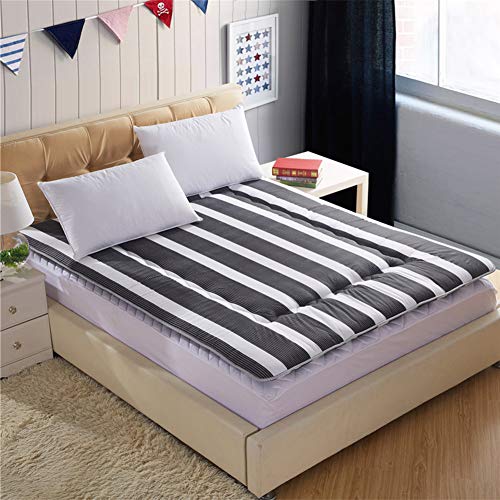 GEDHH Materasso Futon, Materasso Tatami Giapponese Addensato Materasso per Pavimento, Cuscino Pieghevole Antiscivolo Cuscino Topper, Spessore 5cm,A,120 * 200cm/47 * 79inch