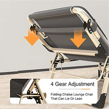 DHHZRKJ Supporta Una Chaise Longue da 440 libbre, reclinabile Pieghevole Resistente allo Strappo con Cuscino, Sedia reclinabile per Patio Esterno sulla Spiaggia