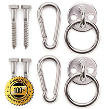 Amerigo Ganci per Amache Premium Miglior Kit per Il Relax in casa – Robusti – Set di Rondelle Oculari Rotonde, Moschettoni e Bulloni Fatti di Acciaio Inossidabile per la Tua Favolosa Esperienza!