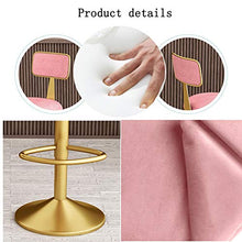 ZZHZY BBGS Sedia Girevole con Telaio Dorato, Sedia di Rotazione dello Schienale Sollevabile Colazione Cucina Sgabelli da Bar Sedie da Bar Regolabili in Altezza (Color : Gray, Size : 65~80cm)