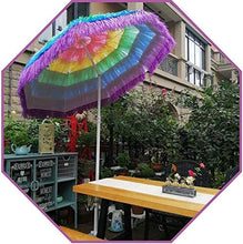 ZEH Pieghevole Ombrellone 1.7m Parasole Ombrellone con Tilt Palo di Alluminio, Protezione UV Esterna Portatile Ombrellone Ombrello, Antivento/Impermeabile FACAI