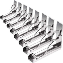 Cobeky - Set di 8 clip per tovaglia da picnic, in acciaio, flessibile, per tovaglia, per picnic, tendoni, matrimoni, feste di laurea