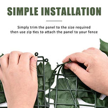 Schermo Decorativo per Balcone, Edera Artificiale Staccionata, Foglia di Poliestere Nessuna Manutenzione 100 Cravatte Facile da Installare Interno, Applicazione A Parete Verde da Esterno