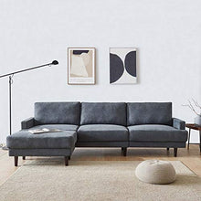 Zhouzl Casa & Giardino L Figura 3 posti in Tessuto Moderno del sofà con ottomano Casa & Giardino (Colore : Color1)