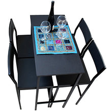 yelloo Set Tavolo E 4 SGABELLI Soggiorno arredo casa Design Bar Set H.96cm LIGNANO