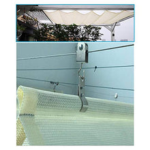GDMING Retrattile Romano Ombra della Vela, 95% di Blocco UV Onda Tendalino A Baldacchino, Filo Scorrevole Tessuto Ombra per All'aperto Piscina Cortile Pergola Traspirante Poliestere