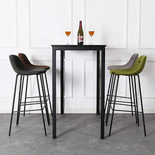 YS Sedia Sgabello da Bar in Metallo, Tessuto Industriale Moderno per la Casa, Bancone Del Ristorante Adatto per Milk Tea Shop Coffee Shop,un ~ Verde