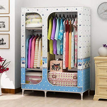 TWDYC No-Installazione Pieghevole Armadio Modern Family Camera di Arte del Panno Cabinet Tutto Acciaio Telaio Camera Semplice Dormitorio Panno Ward