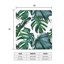 Copertura magnetica per cassetta postale con foglie di palma tropicale di ibisco, design unico, per giardino, cortile, dimensioni standard, 53 x 45 cm