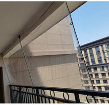 AULLY PARK - Telo protettivo impermeabile trasparente, largo per interni ed esterni, al metro, pieghevole, in PVC, con occhielli, balcone, tenda, protezione solare (dimensioni: 4 x 5 m/13,1 x 16,4 ft)