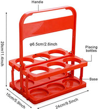 Aoark Cestello Portabottiglie, 6 Posizioni, Riciclabile, 33 x 28 x 18 cm (Blu)