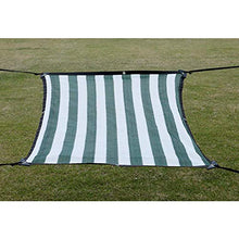 Ombra Vele Ombreggiatura Esterna Protezione Solare Patio Anti-UV Tetto Protezione Solare Balcone Fiori Piante Strisce Verde Scuro (Colore: A, Dimensioni: 2 & Volte; 4m)