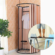 MAHFEI Negozio di Abbigliamento per Camerini, Camerino di Prova Traccia Mobile di Tipo U. Spogliatoio Autoportante Protezione Privacy Partizione Kit Tenda Spogliatoio Portatile