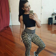 GUILAN Ladies Sweatspants Moda Leopard Stampa Push-up Esercizio Fisica Leggings Pocket Pantaloni a Vita Alta Pantaloni Yoga, Comodo e Traspirante