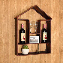 Scaffale per vino in ferro Scaffale per vino d'uva Scaffale per libreria Scaffale per ristorante Appeso a parete Retro industriale Wind Bar Decorazione Armadio per vino 55 * 13 * 79cm Scaffale di sto