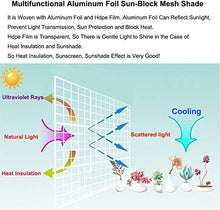 BRFDC Tessuto Solare Sunblock Shade Ploth con Occhielli per Coperture Auto per Piante da Giardino Tessuto Ombreggiante al 75% (Taglia : 4x5m)