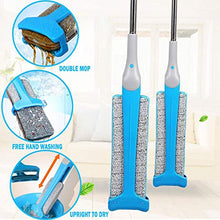 SSAYY Spray Mop Mop Autoportante Bifacciale Piatto Telescopico Comodo Manico Mop Strumento di Pulizia del Pavimento per Cucina Soggiorno